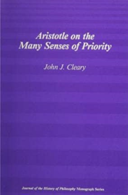 Aristotle on the Many Senses of Priority, Paperback / softback Book