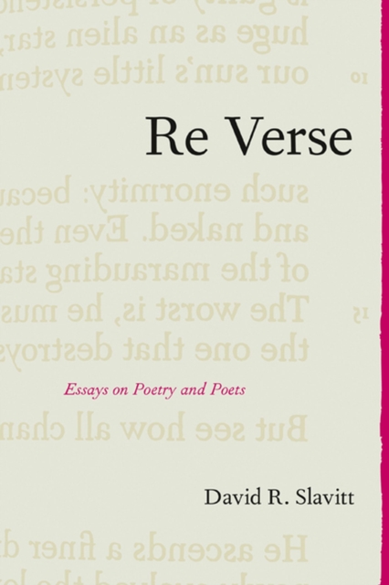 Re Verse : Essays on Poetry and Poets, Paperback / softback Book