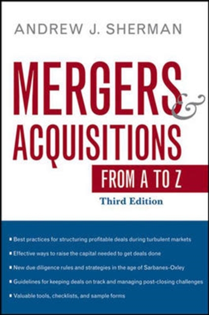 Mergers and Acquisitions from A to Z, Hardback Book