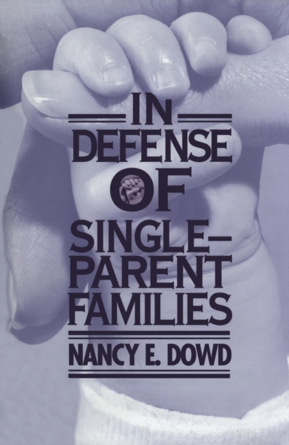 In Defense of Single-Parent Families, Paperback / softback Book