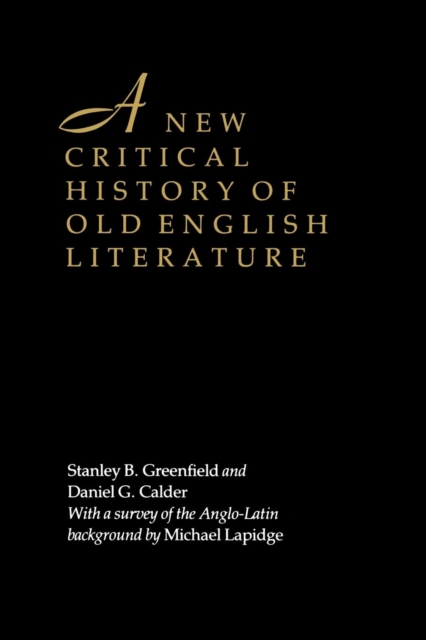 A New Critical History of Old English Literature, Paperback / softback Book