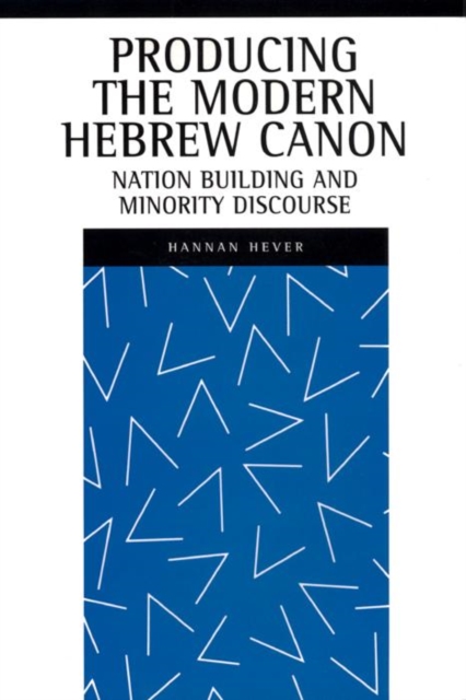 Producing the Modern Hebrew Canon : Nation Building and Minority Discourse, Hardback Book