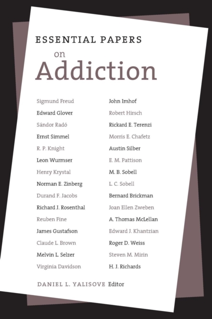Essential Papers on Addiction, Paperback / softback Book
