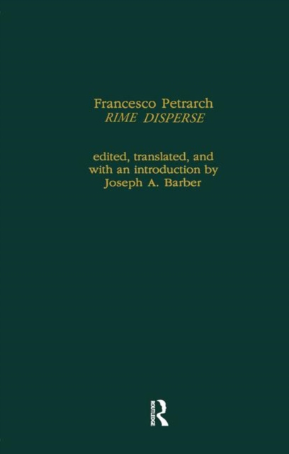 Francesco Petrarch's Rime Disperse, Series A, Hardback Book
