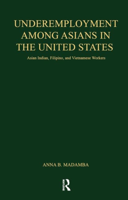 Underemployment Among Asians in the United States : Asian Indian, Filipino, and Vietnamese Workers, Hardback Book