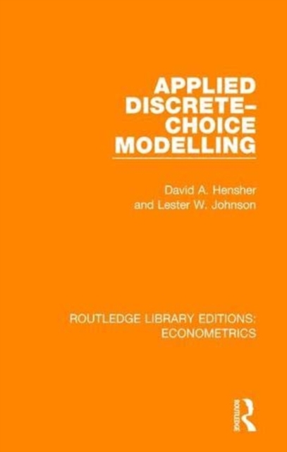Applied Discrete-Choice Modelling, Paperback / softback Book