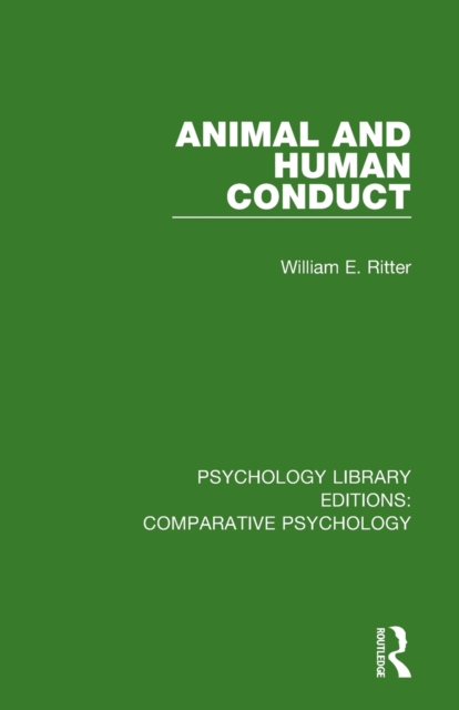 Animal and Human Conduct, Paperback / softback Book
