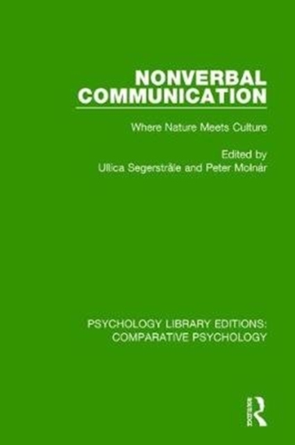 Nonverbal Communication : Where Nature Meets Culture, Hardback Book
