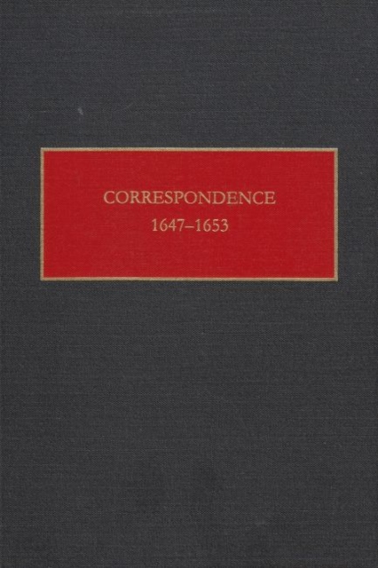 Correspondence, 1647-1653, Hardback Book