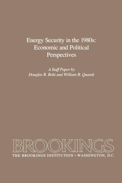 Energy Security in the 1980s : Economic and Political Perspectives, EPUB eBook