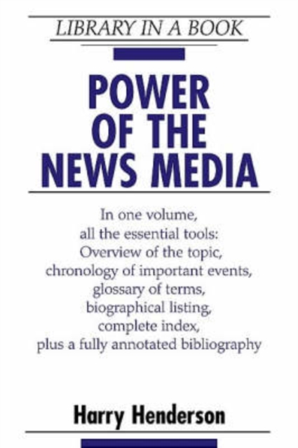 Power of the News Media, Hardback Book