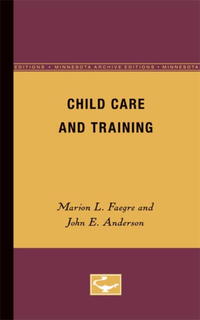 Child Care and Training, Paperback / softback Book