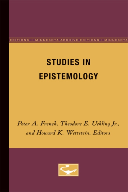 Studies in Epistemology, Paperback / softback Book
