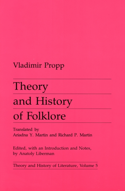 Theory and History of Folklore, Paperback / softback Book