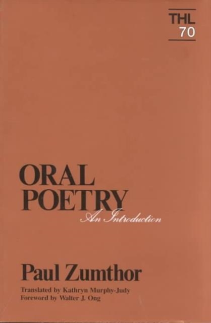 Oral Poetry : An Introduction, Paperback / softback Book