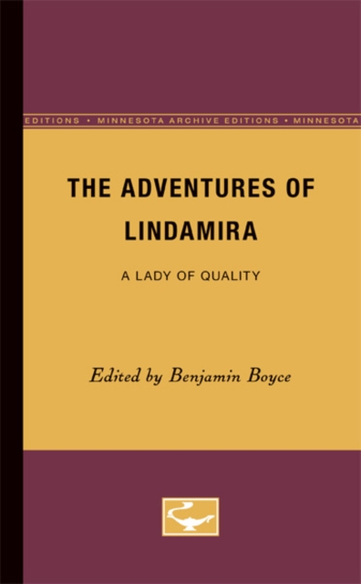 The Adventures of Lindamira : A Lady of Quality, Paperback / softback Book