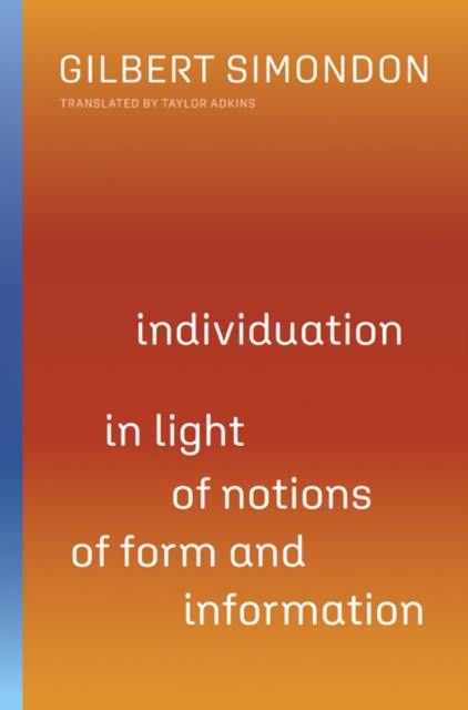 Individuation in Light of Notions of Form and Information, Hardback Book