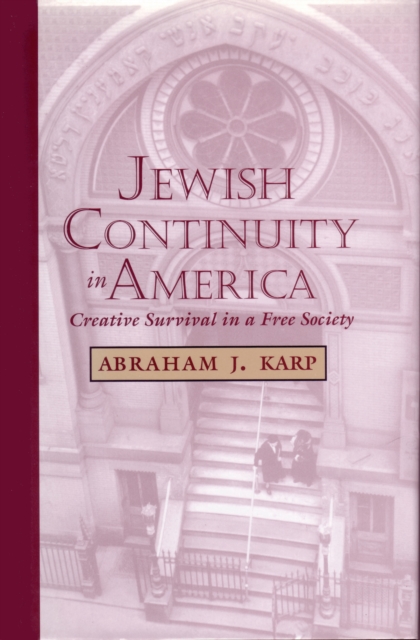 Jewish Continuity in America : Creative Survival in a Free Society, EPUB eBook