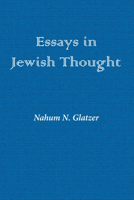 Essays in Jewish Thought, EPUB eBook