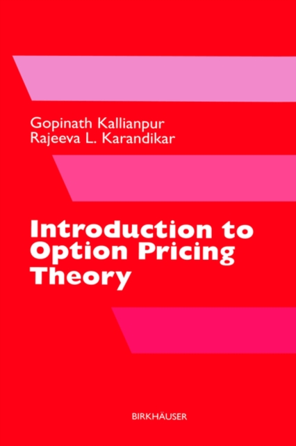 Introduction to Option Pricing Theory, Hardback Book