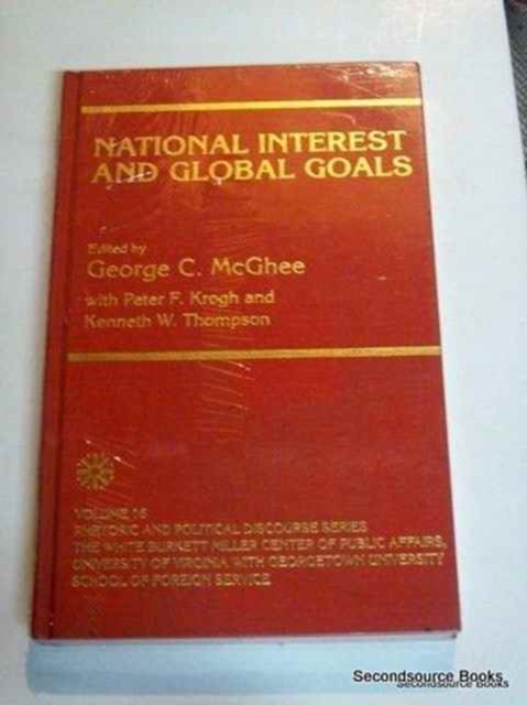 National Interest and Global Goals, Hardback Book