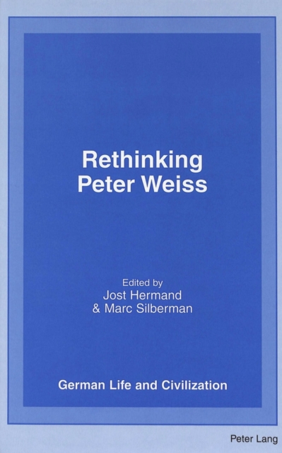 Rethinking Peter Weiss, Hardback Book