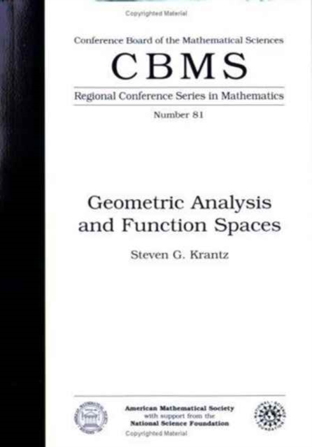 Geometric Analysis and Function Spaces Expository Lectures : Regional Conference, Paperback / softback Book