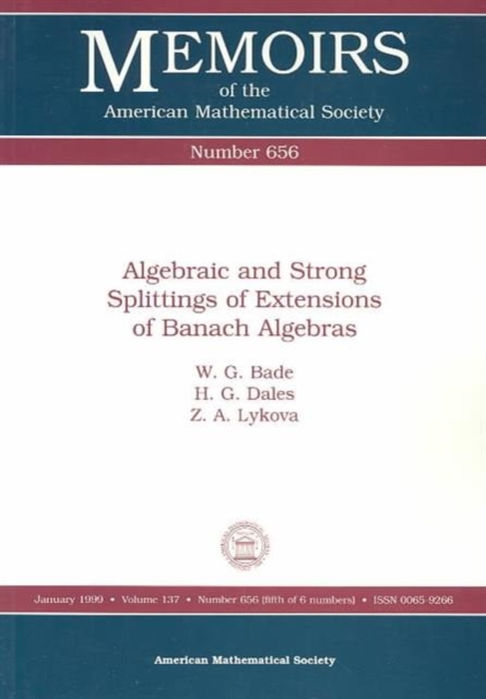 Algebraic and Strong Splittings of Extensions of Banach Algebras, Paperback / softback Book