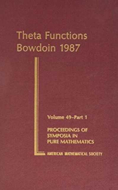 Theta Functions, Part 1 : Bowdoin 1987, Hardback Book