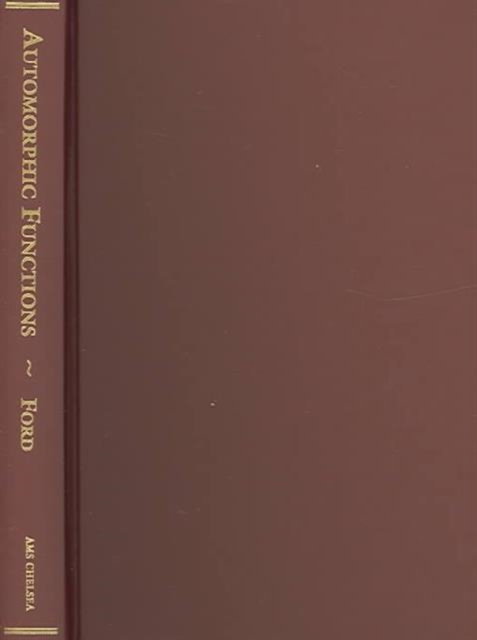 Automorphic Functions, Hardback Book