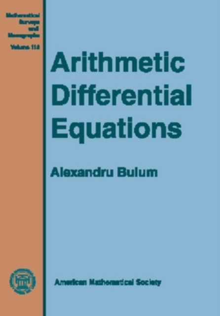 Arithmetic Differential Equations, Hardback Book