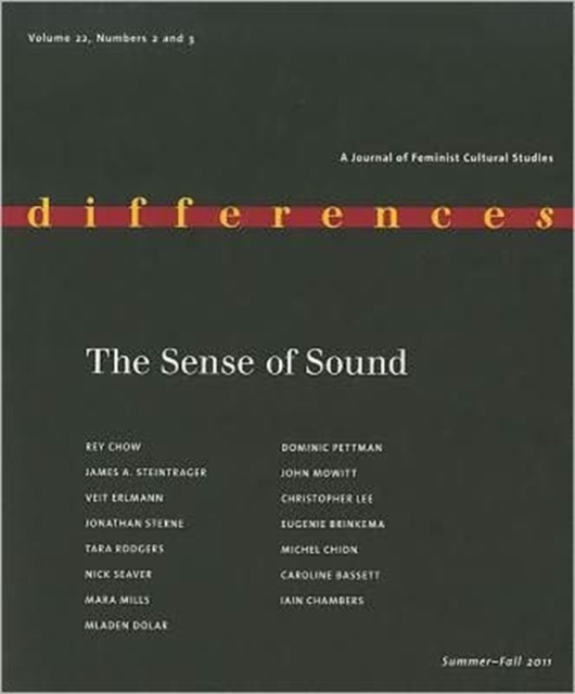 The Sense of Sound, Paperback Book
