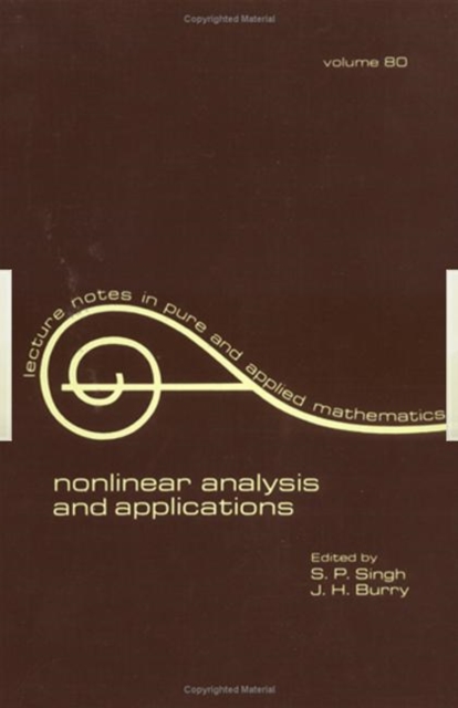 nonlinear analysis and applications, Paperback / softback Book