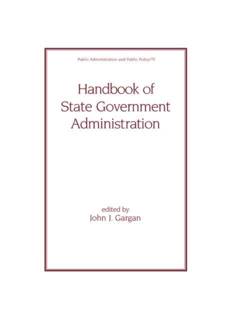 Handbook of State Government Administration, PDF eBook