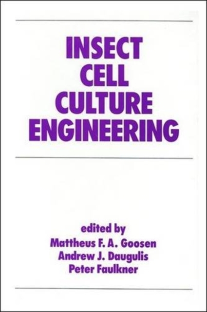 Insect Cell Culture Engineering, Hardback Book