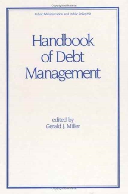 Handbook of Debt Management, Hardback Book