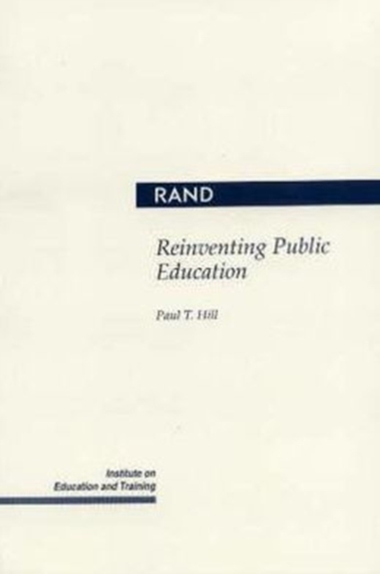 Reinventing Public Education, Paperback / softback Book