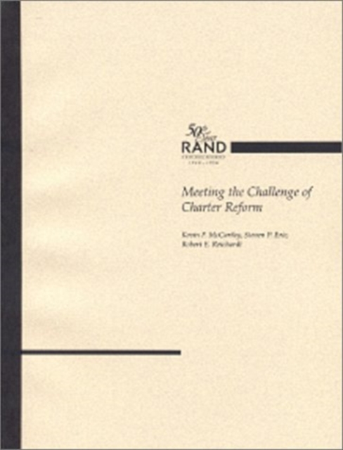 Meeting the Challenge of Charter Reform, Paperback Book