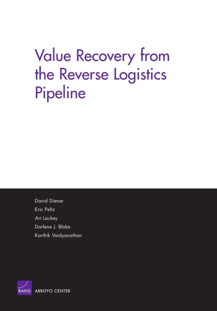 Value Recovery from the Reverse Logistics Pipeline, Paperback / softback Book