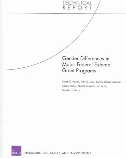 Gender Differences in Major Federal External Grant Programs, Paperback / softback Book