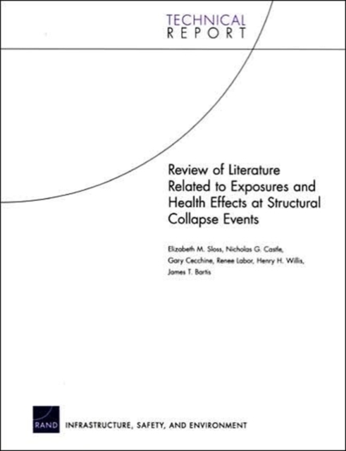 Review of Literature Related to Exposures and Health Effects at Structural Collapse Events, Paperback / softback Book