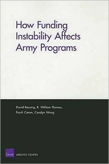 How Funding Instability Affects Army Programs, Paperback / softback Book