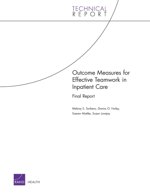 Outcome Measures for Effective Teamwork in Inpatient Care, Paperback / softback Book