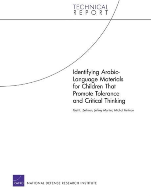 Identifying Arabic-Language Materials for Children That Promote Tolerance and Critical Thinking, Paperback / softback Book