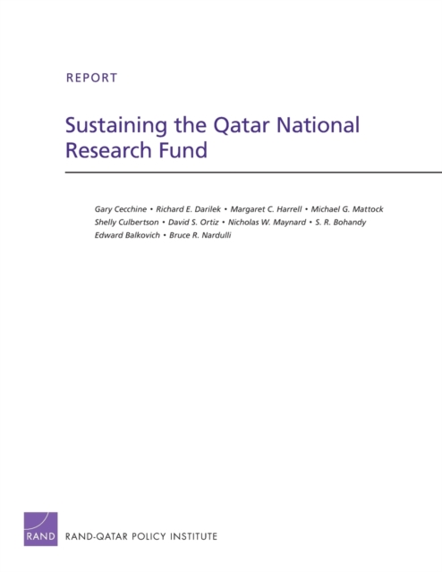 Sustaining the Qatar National Research Fund, Paperback / softback Book