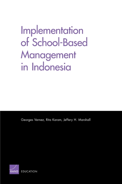 Implementation of School-Based Management in Indonesia, Paperback / softback Book
