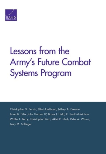 Lessons from the Army's Future Combat Systems Program, Paperback / softback Book
