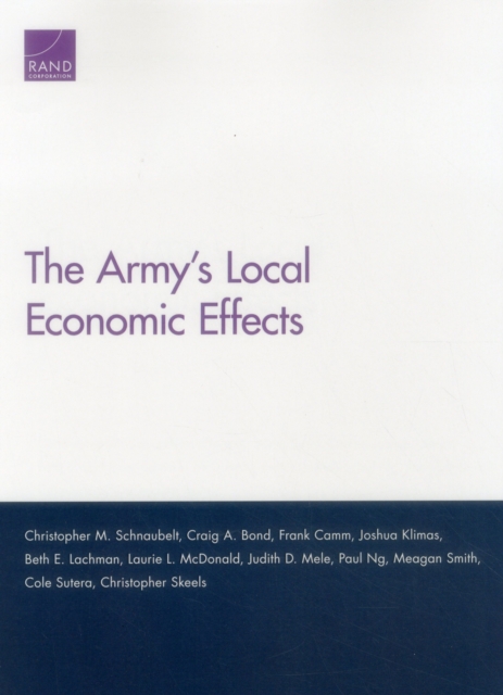 The Army's Local Economic Effects, Paperback / softback Book