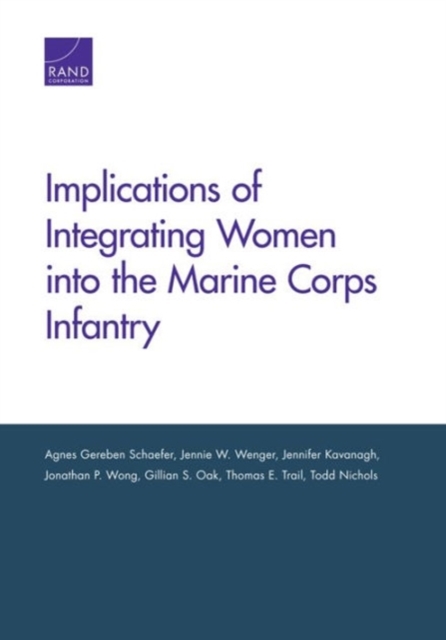 Implications of Integrating Women into the Marine Corps, Paperback / softback Book