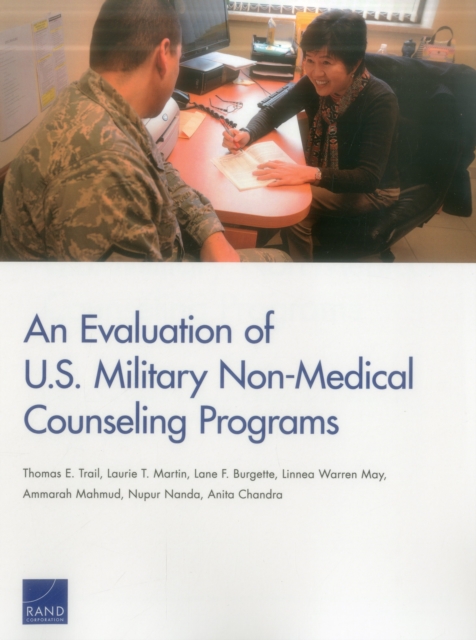 An Evaluation of U.S. Military Non-Medical Counseling Programs, Paperback / softback Book